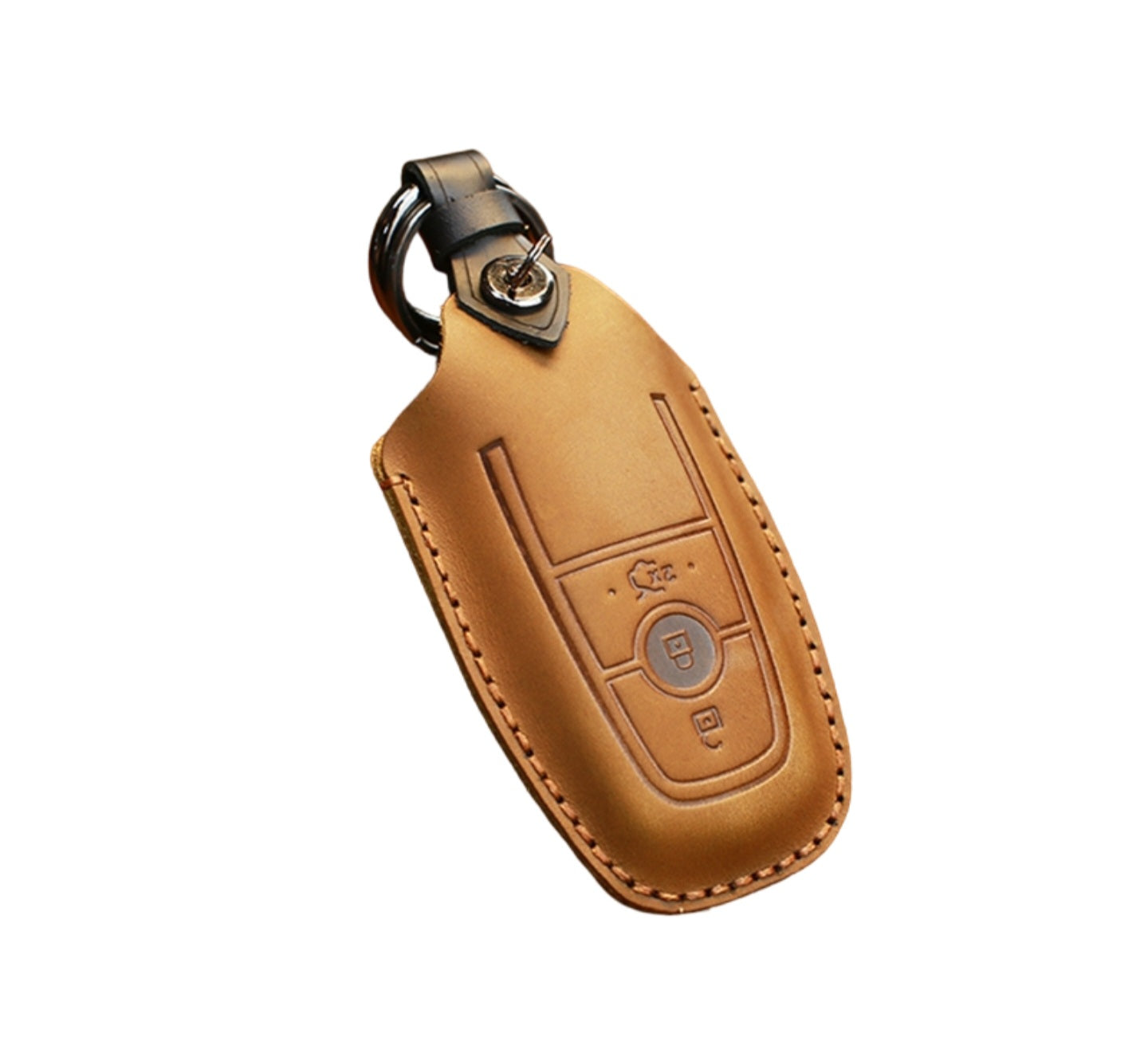 Leather Key Protective Cover Key Case Compatible With Ford