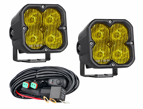 RS3 Yellow/White Driving Lens (Pair)